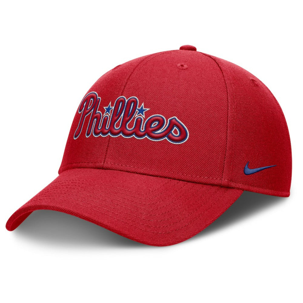 Red Philadelphia Phillies Nike Rise Gaberdine Adjustable Hat