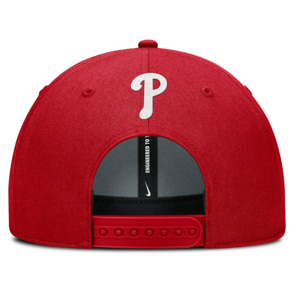 Red Philadelphia Phillies Nike Rise Gaberdine Adjustable Hat