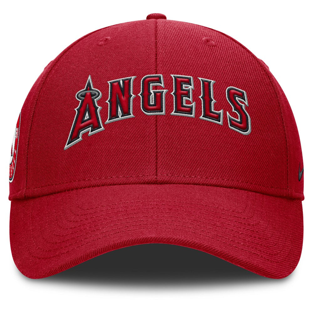 Red Los Angeles Angels Nike Rise Gaberdine Adjustable Hat