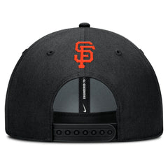 Black San Francisco Giants Nike Rise Gaberdine Adjustable Hat