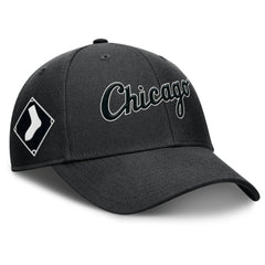 Black Chicago White Sox Nike Rise Gaberdine Adjustable Hat
