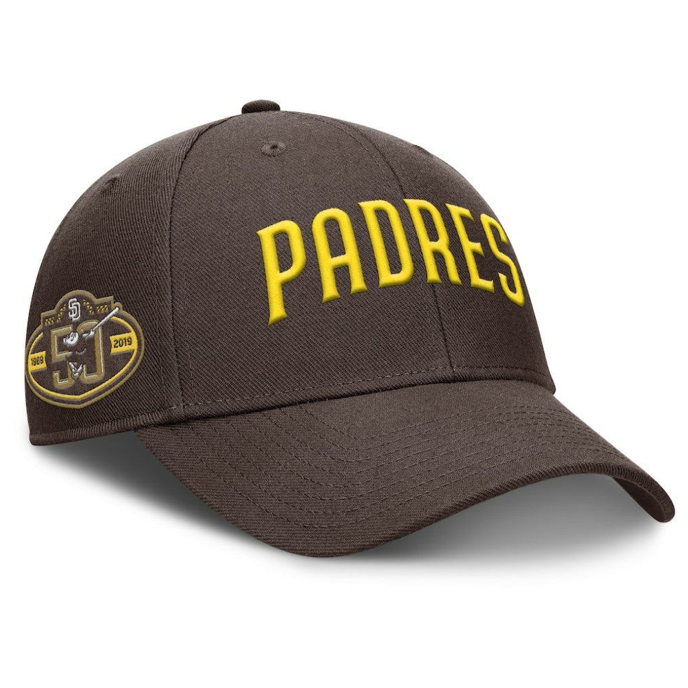 Brown San Diego Padres Nike Rise Gaberdine Adjustable Hat