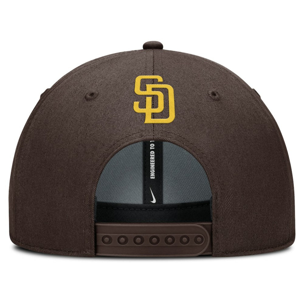Brown San Diego Padres Nike Rise Gaberdine Adjustable Hat