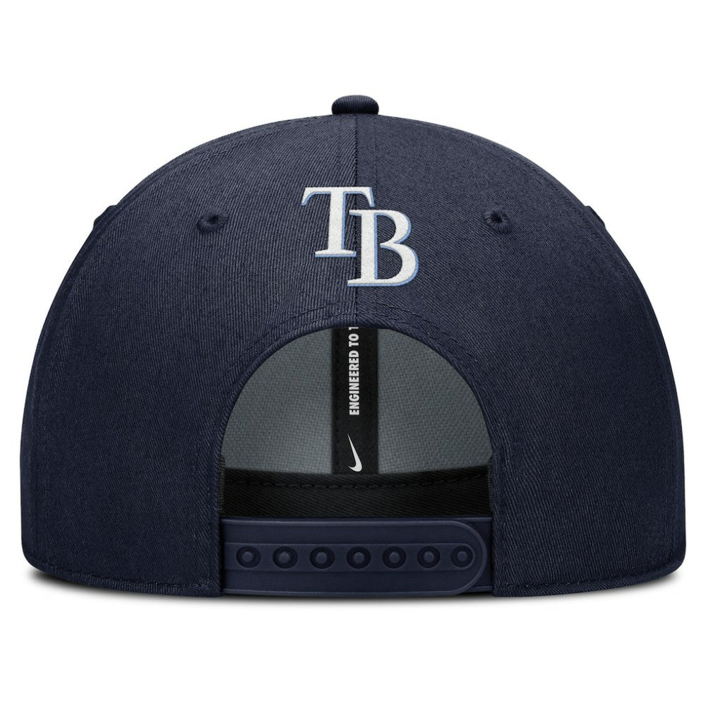 Navy Tampa Bay Rays Nike Rise Gaberdine Adjustable Hat