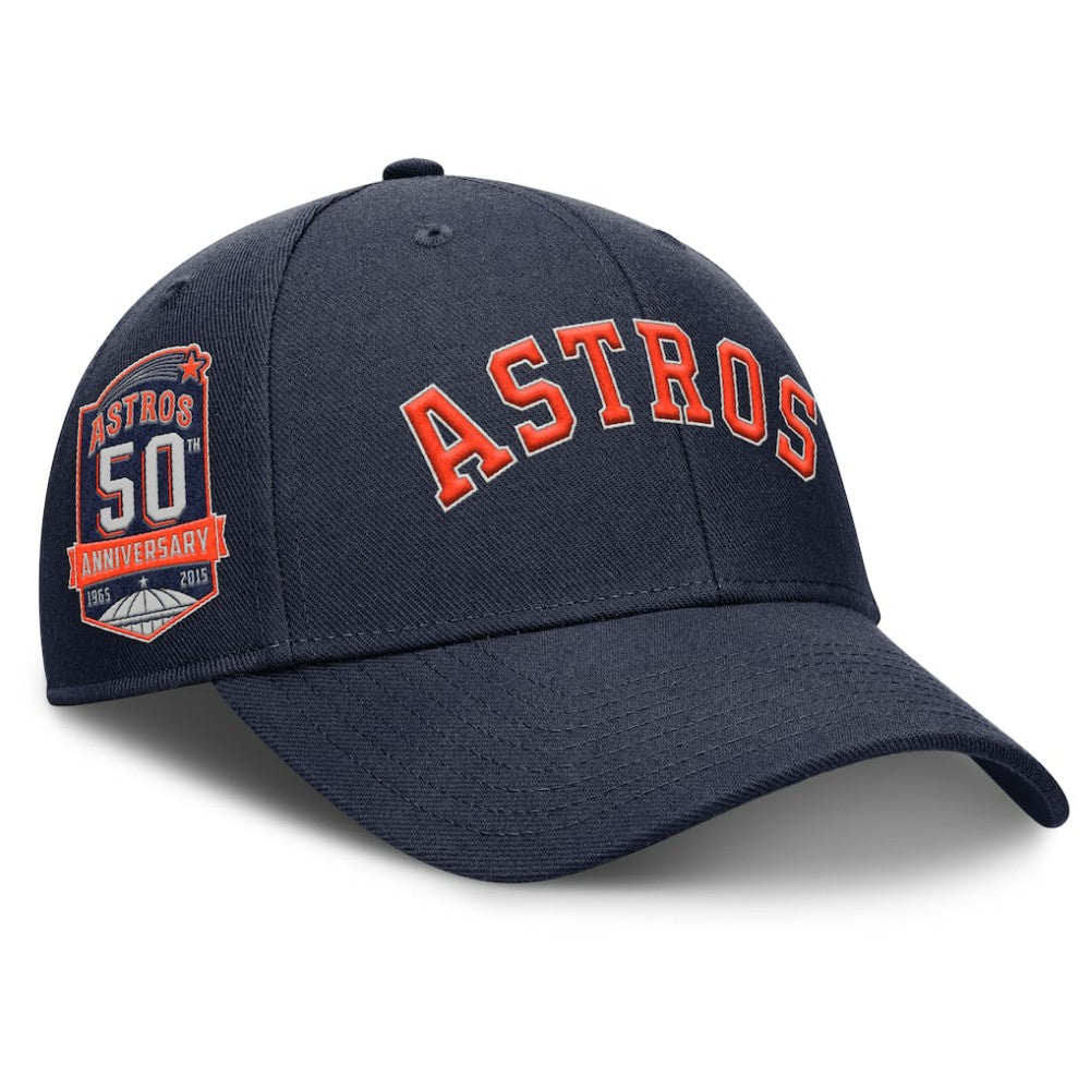 Navy Houston Astros Nike Rise Gaberdine Adjustable Hat