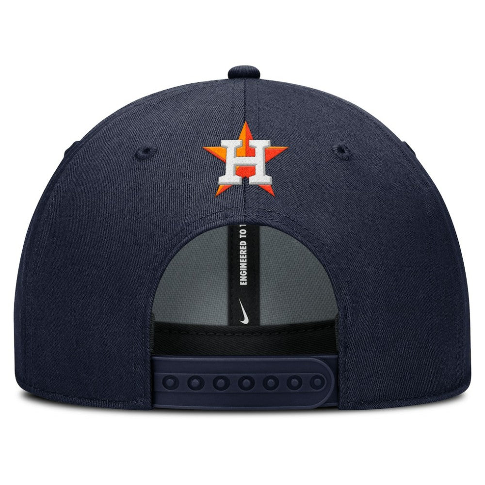 Navy Houston Astros Nike Rise Gaberdine Adjustable Hat
