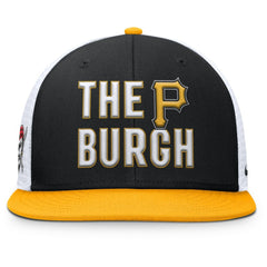 Black Pittsburgh Pirates Nike Pro Trucker Snapback Hat