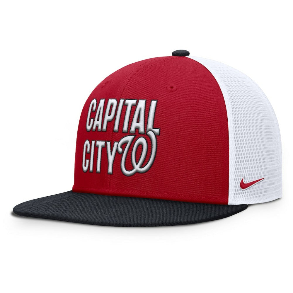 Red Washington Nationals Nike Pro Trucker Snapback Hat
