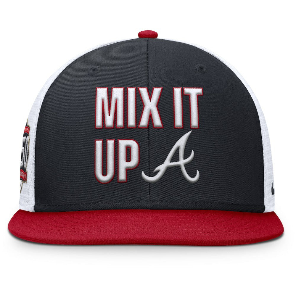 Navy/Red Atlanta Braves Nike Pro Performance Trucker Snapback Hat
