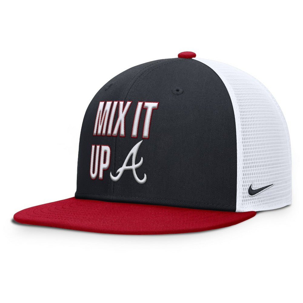 Navy/Red Atlanta Braves Nike Pro Performance Trucker Snapback Hat