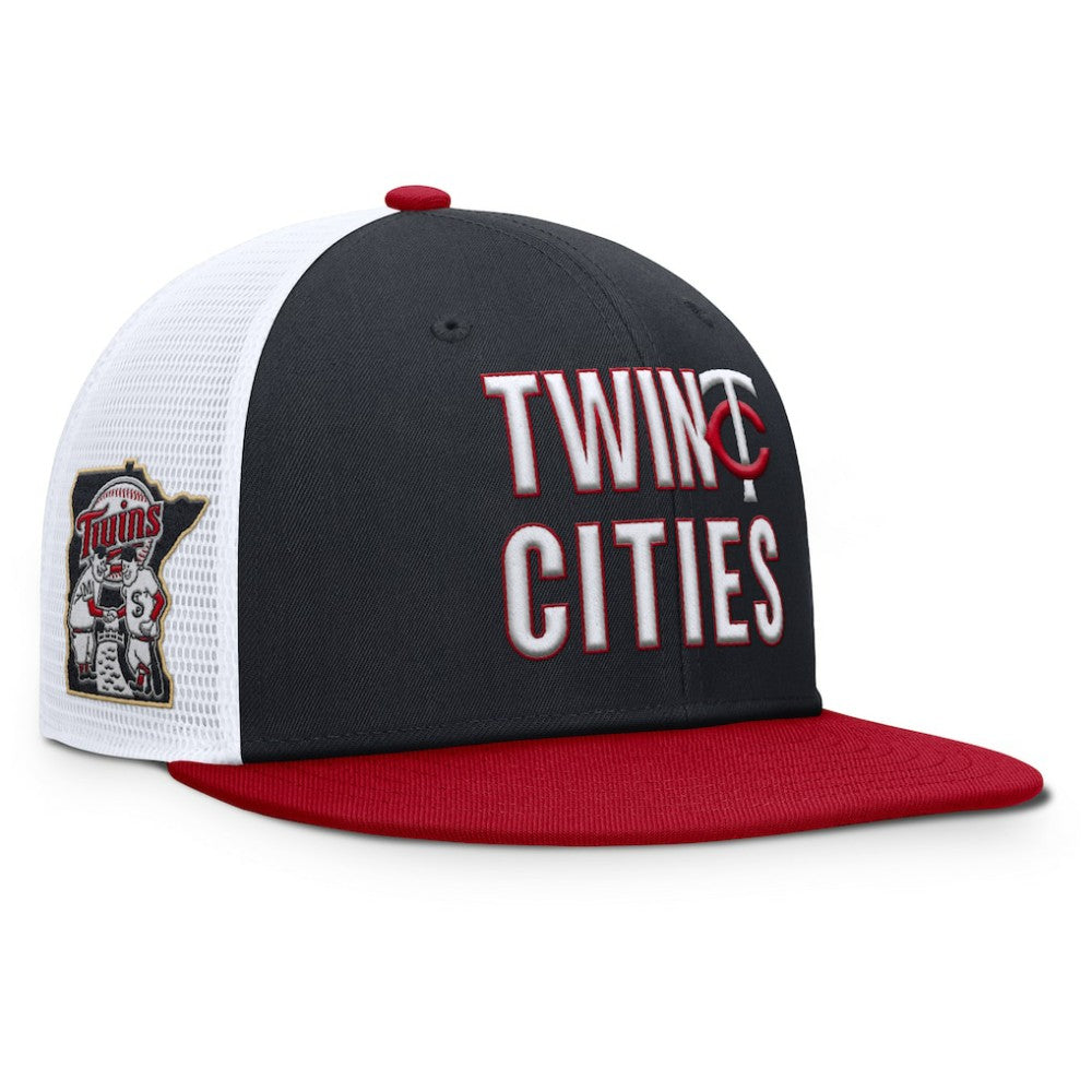 Navy Minnesota Twins Nike Pro Trucker Snapback Hat