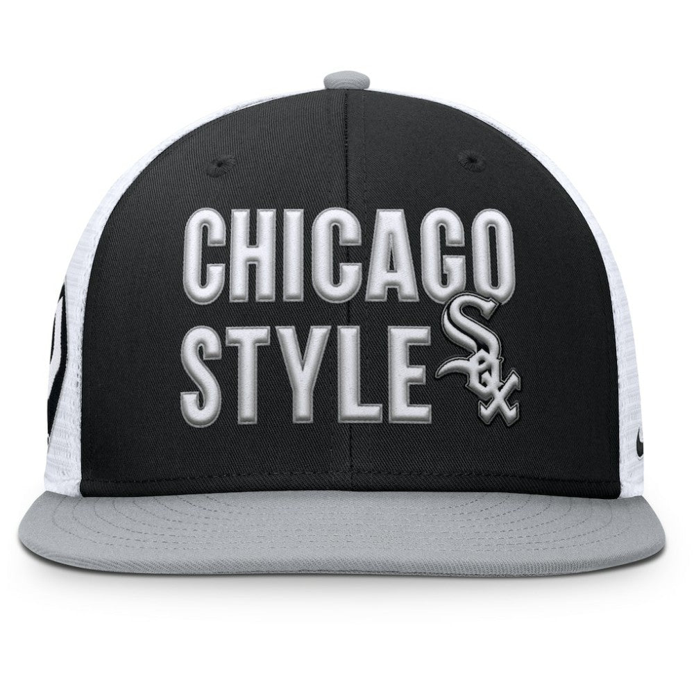 Black Chicago White Sox Nike Pro Trucker Snapback Hat
