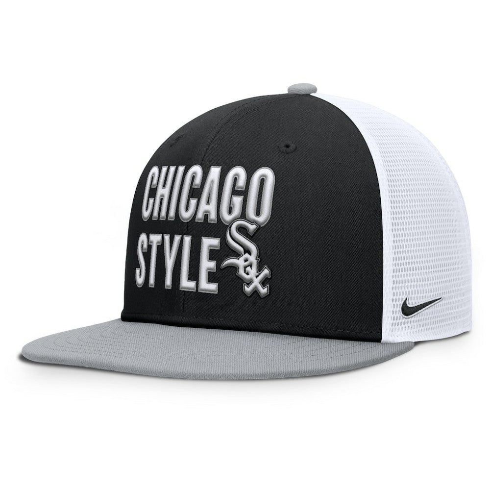 Black Chicago White Sox Nike Pro Trucker Snapback Hat