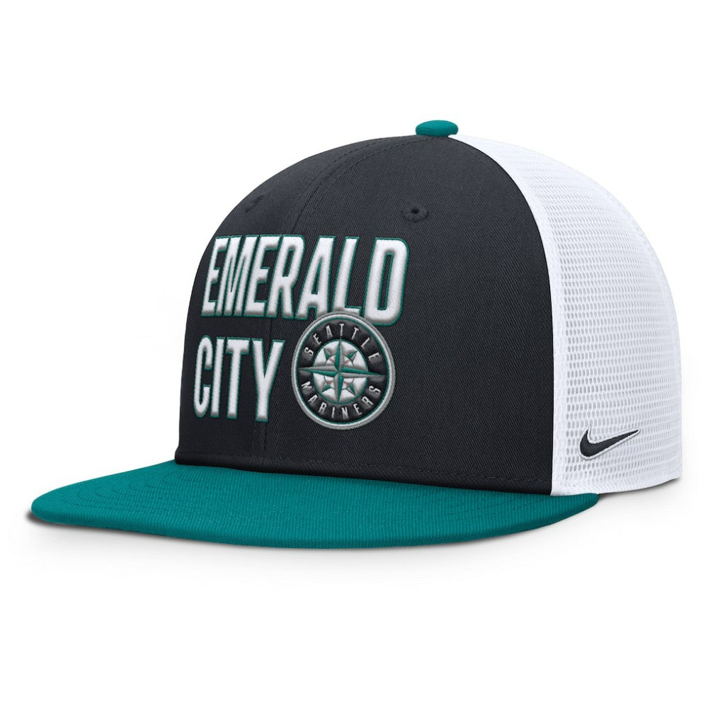 Navy Seattle Mariners Nike Pro Trucker Snapback Hat