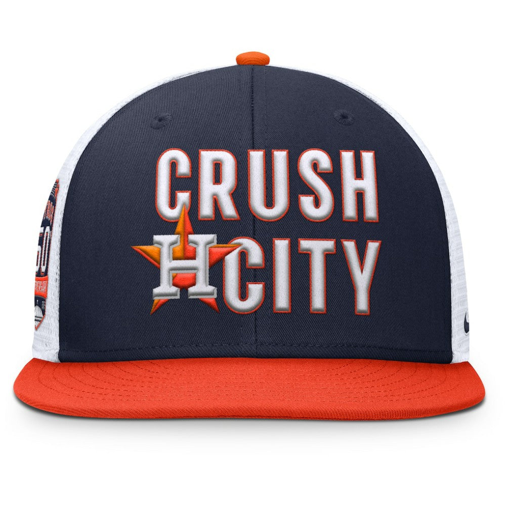 Navy/Orange Houston Astros Nike Pro Performance Trucker Snapback Hat