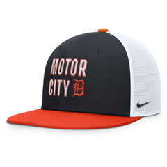 Navy Detroit Tigers Nike Pro Trucker Snapback Hat