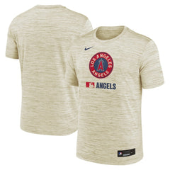 Cream Los Angeles Angels Nike Authentic Collection City Connect Velocity Dri-FIT T-Shirt