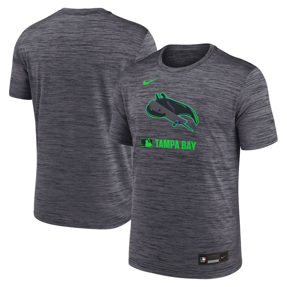 Black Tampa Bay Rays Nike Authentic Collection City Connect Velocity Dri-FIT T-Shirt