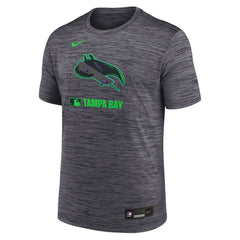 Black Tampa Bay Rays Nike Authentic Collection City Connect Velocity Dri-FIT T-Shirt