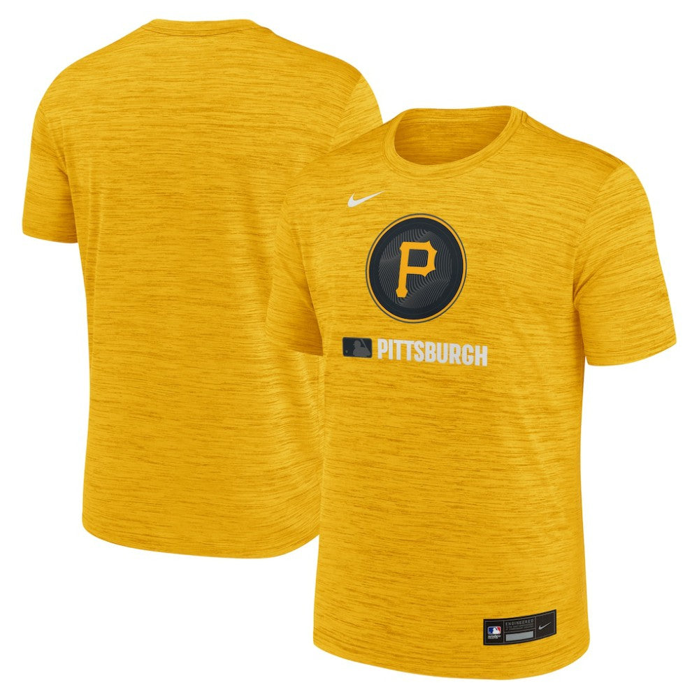 Gold Pittsburgh Pirates Nike Authentic Collection City Connect Velocity Dri-FIT T-Shirt