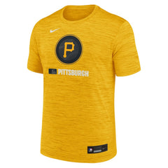 Gold Pittsburgh Pirates Nike Authentic Collection City Connect Velocity Dri-FIT T-Shirt