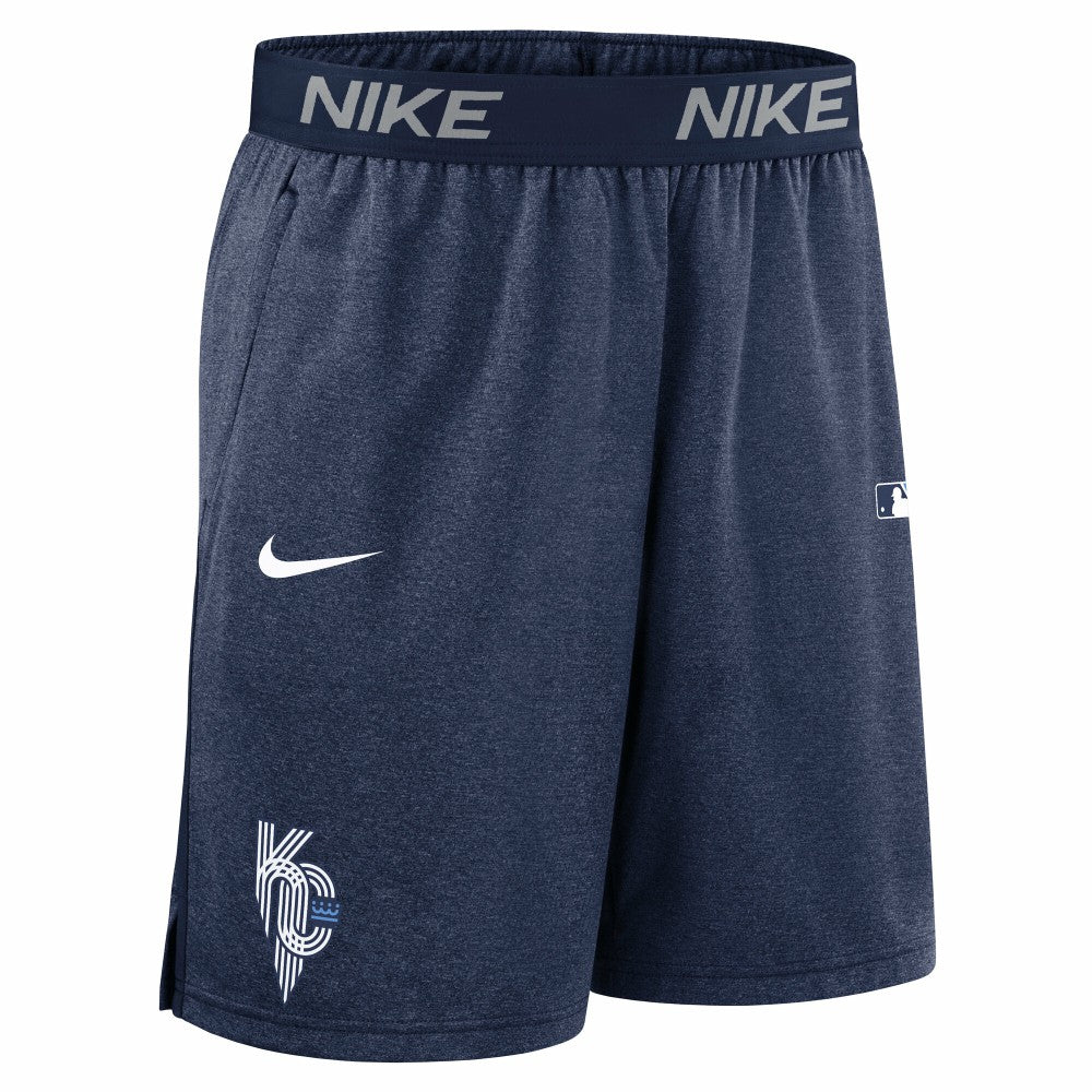 Navy Kansas City Royals Nike Authentic Collection City Connect Performance Knit Shorts