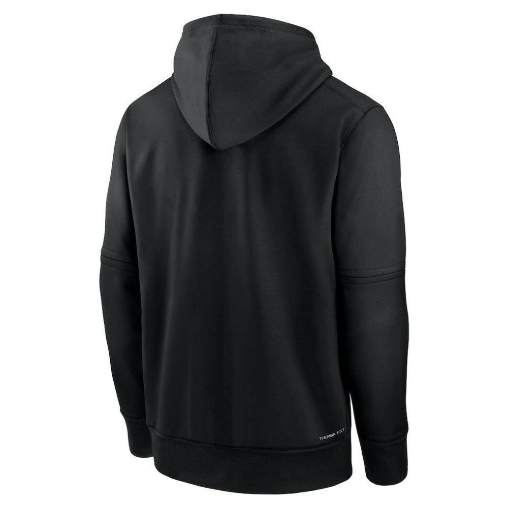 Black Tampa Bay Rays Nike Authentic Collection City Connect Therma Pullover Hoodie