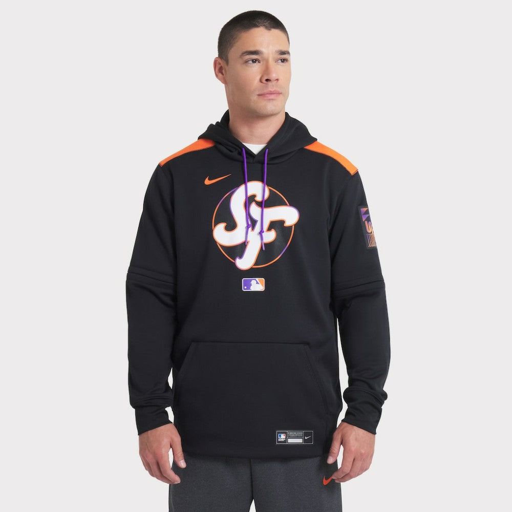 Black San Francisco Giants Nike 2025 City Connect Authentic Collection Performance Pullover Hoodie