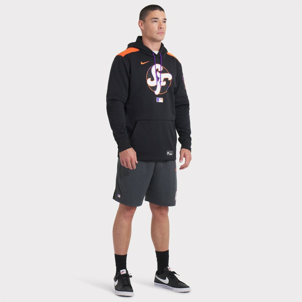 Black San Francisco Giants Nike 2025 City Connect Authentic Collection Performance Pullover Hoodie