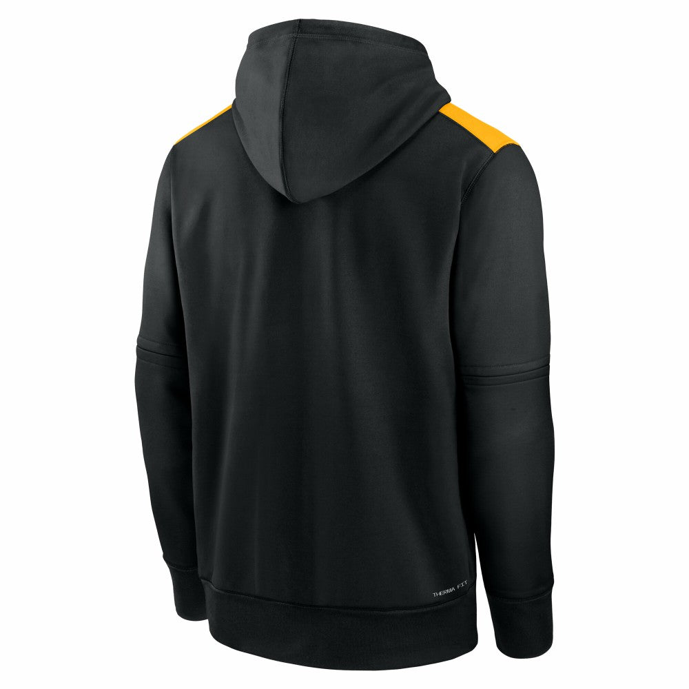 Black Pittsburgh Pirates Nike Authentic Collection City Connect Therma Pullover Hoodie