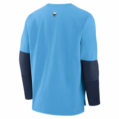 Light Blue Milwaukee Brewers Nike 2025 City Connect Authentic Collection Player Dri-FIT Lightweight Pullover