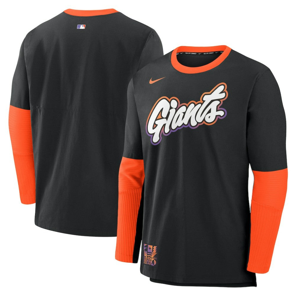 Black San Francisco Giants Nike 2025 City Connect Authentic Collection Player Dri-FIT Lightweight Pullover
