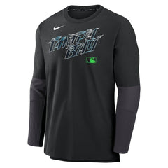 Black Tampa Bay Rays Nike 2025 City Connect Authentic Collection Player Dri-FIT Lightweight Pullover