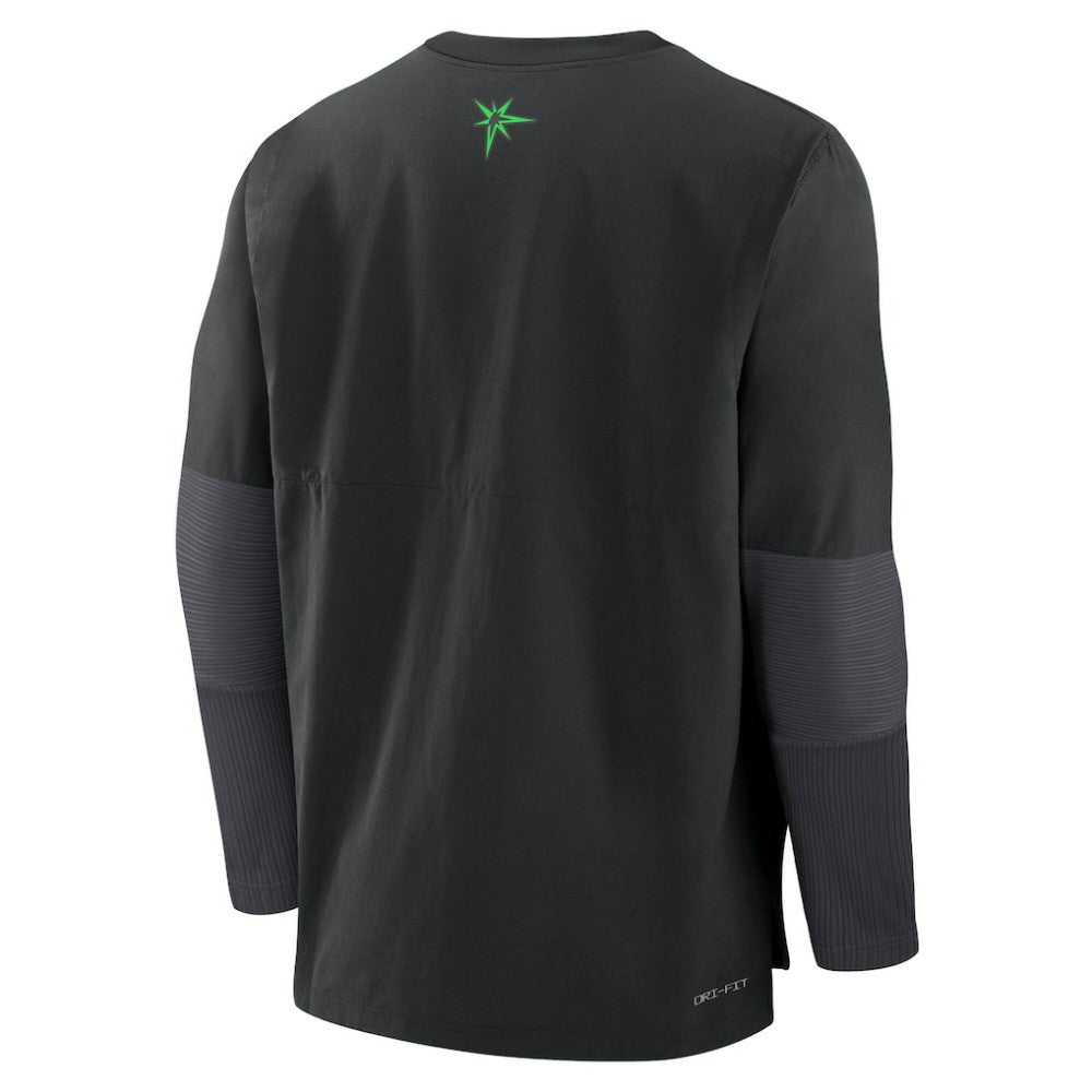 Black Tampa Bay Rays Nike 2025 City Connect Authentic Collection Player Dri-FIT Lightweight Pullover