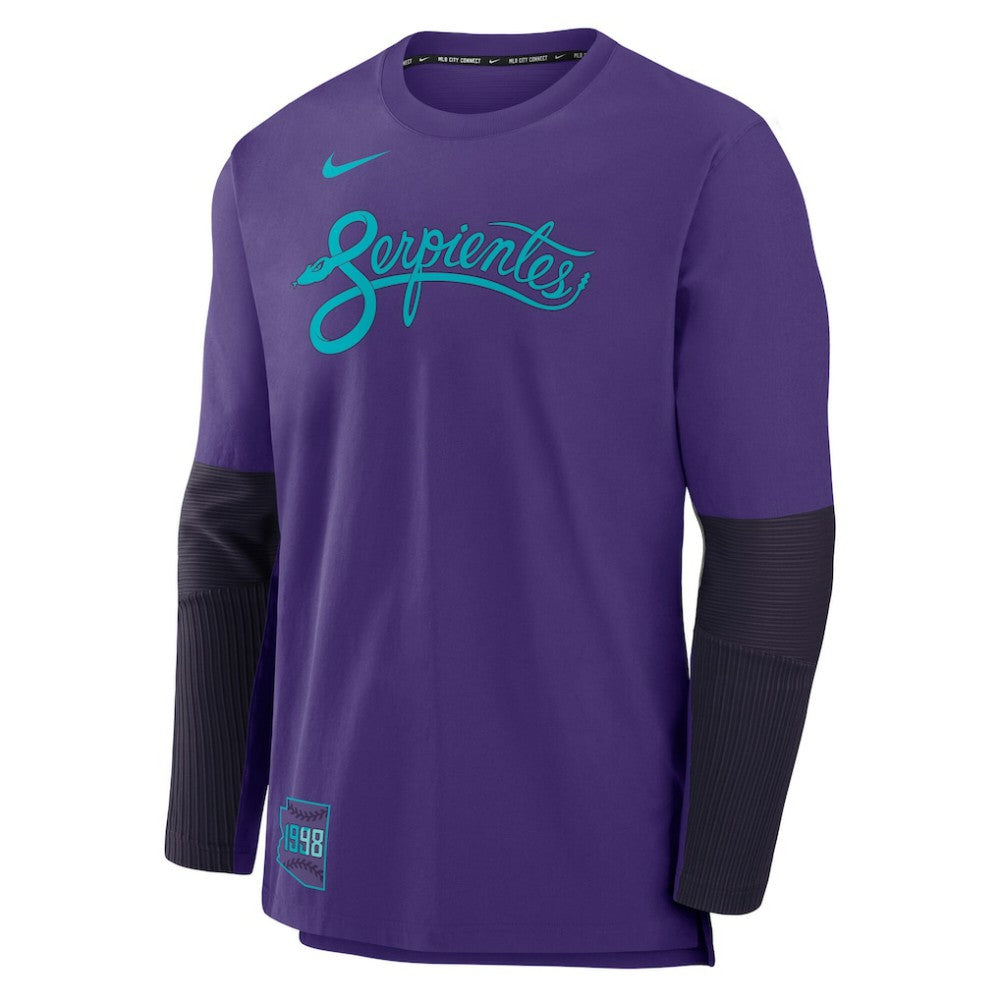 Purple Arizona Diamondbacks Nike 2025 City Connect Authentic Collection Player Dri-FIT Lightweight Pullover