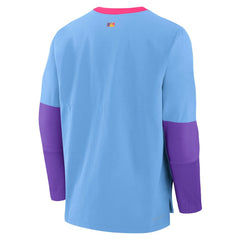 Light Blue Colorado Rockies Nike 2025 City Connect Authentic Collection Player Dri-FIT Lightweight Pullover