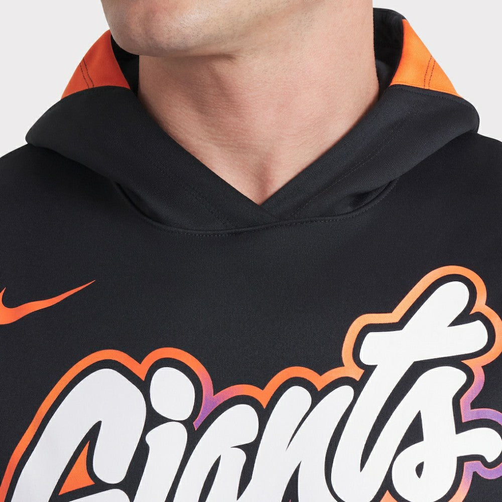 Black San Francisco Giants Nike 2025 City Connect Authentic Collection Dri-FIT Sleeveless Hoodie