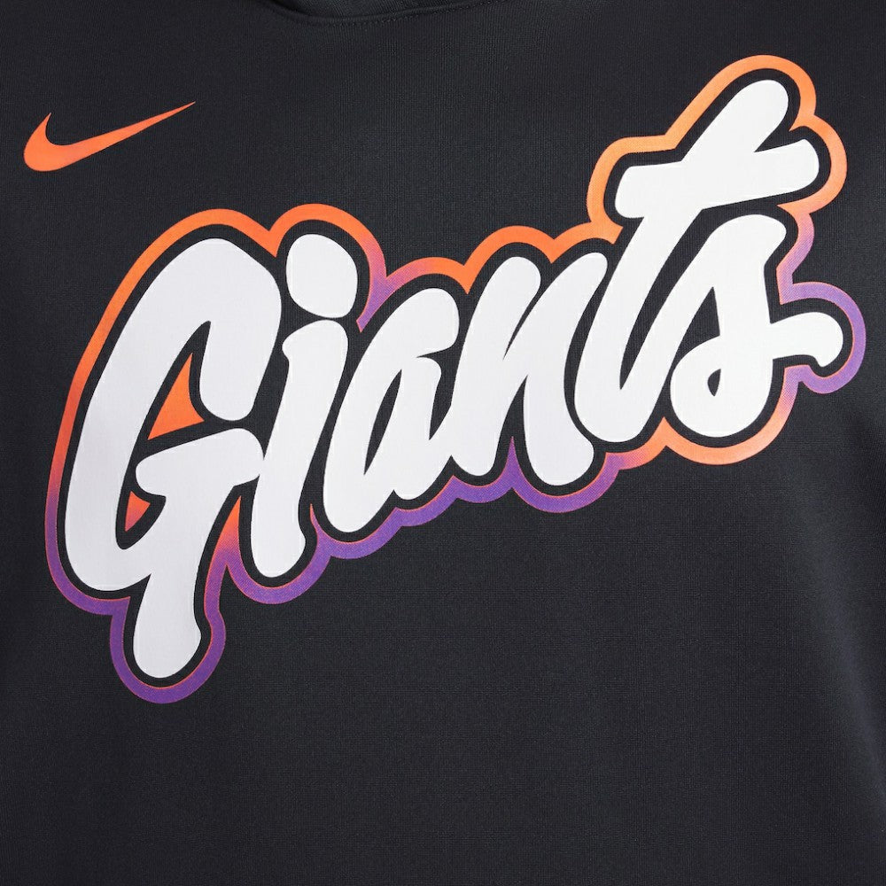 Black San Francisco Giants Nike 2025 City Connect Authentic Collection Dri-FIT Sleeveless Hoodie