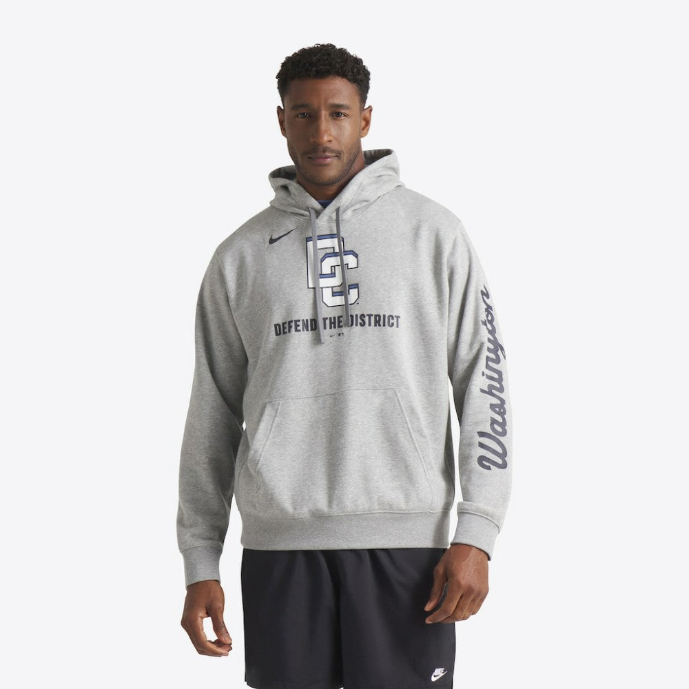 Heather Gray Washington Nationals Nike 2025 City Connect French Terry Club Pullover Hoodie