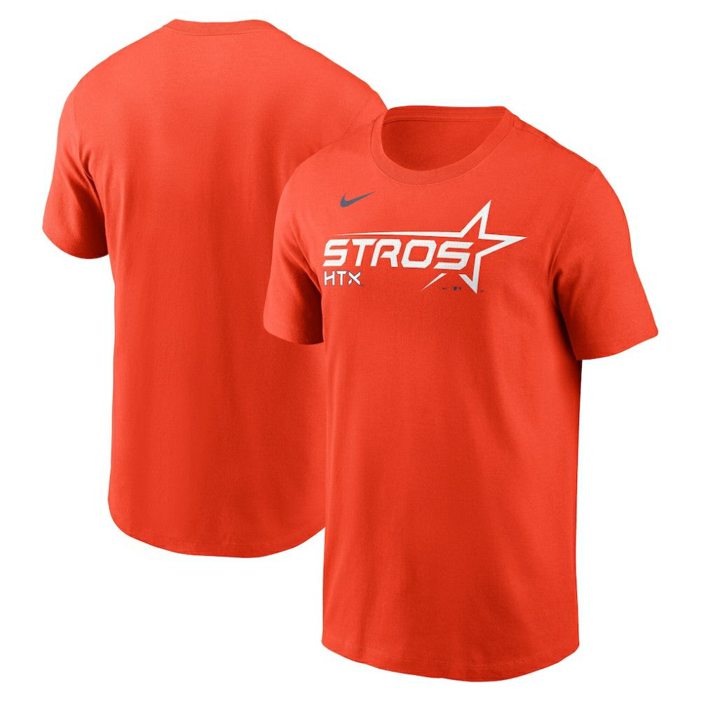 Orange Houston Astros Nike City Connect Wordmark T-Shirt