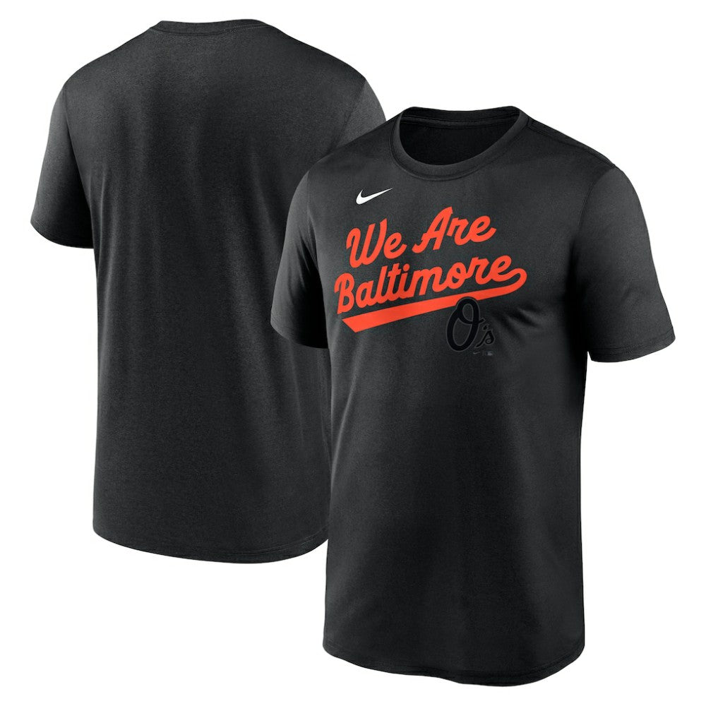 Black Baltimore Orioles Nike City Connect Team Phrase Script Legend Performance T-Shirt
