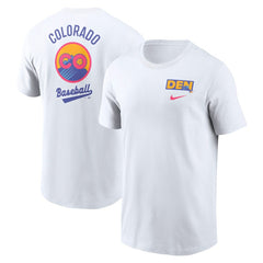 White Colorado Rockies Nike 2025 City Connect 2-Hit T-Shirt