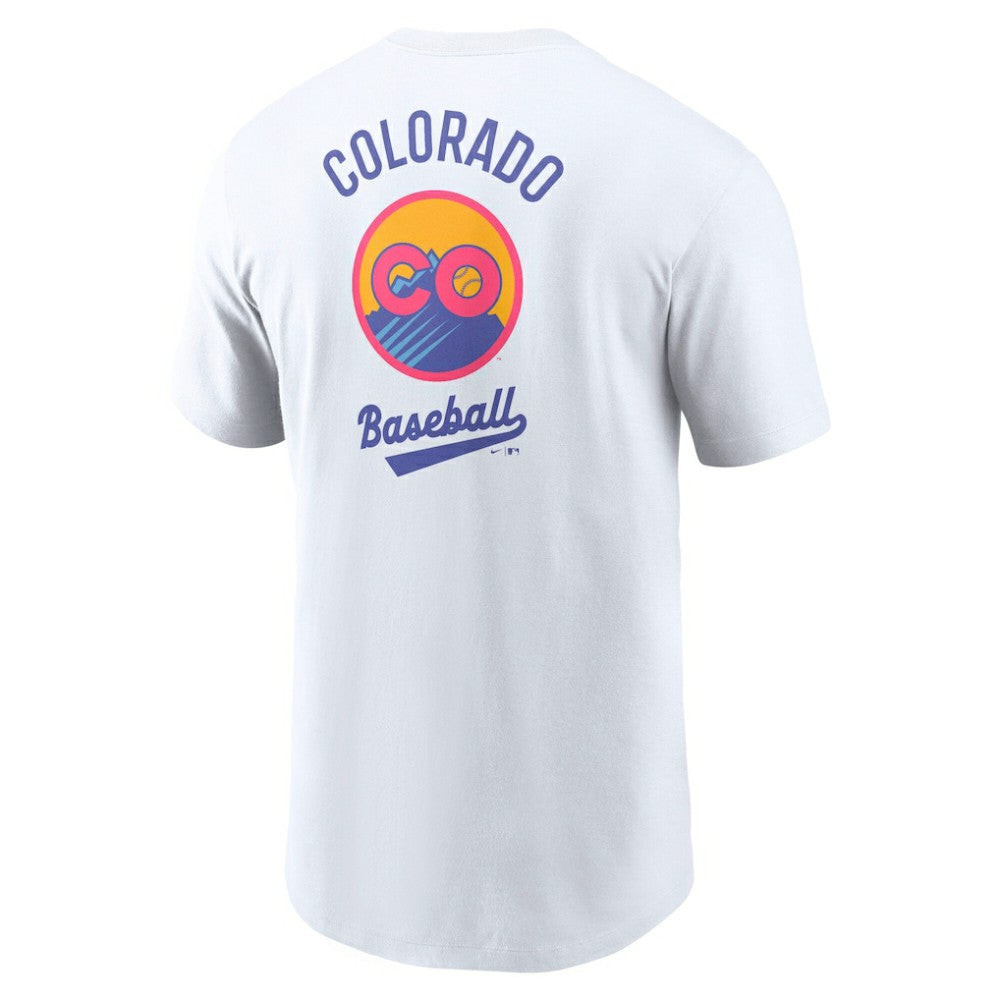 White Colorado Rockies Nike 2025 City Connect 2-Hit T-Shirt