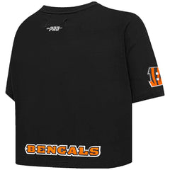 Joe Burrow  Pro Standard Women's Player Name & Number Cropped Boxy T-Shirt - Cincinnati Bengals T-shirts