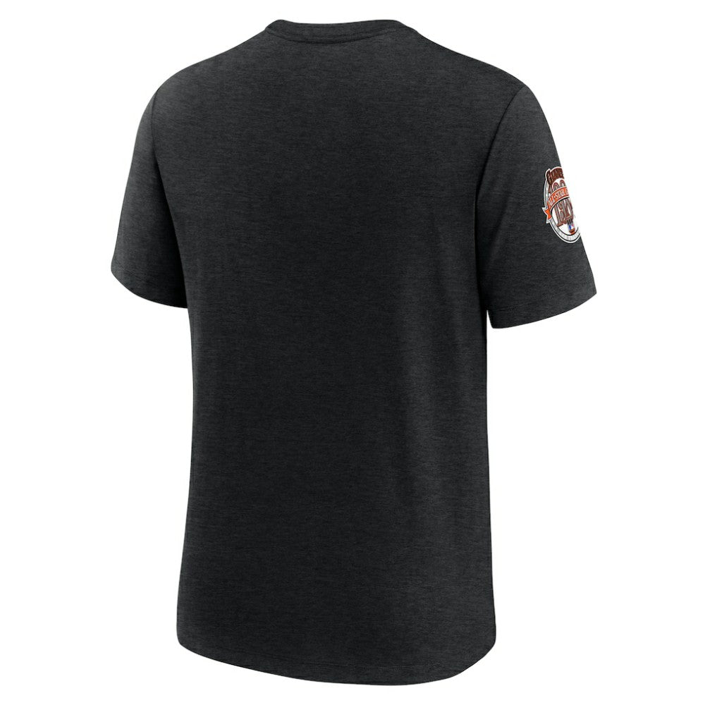 Heather Black San Francisco Giants Nike Cooperstown Collection Eras Tri-Blend T-Shirt
