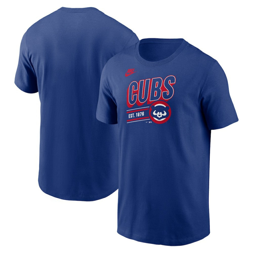 Royal Chicago Cubs Nike Cooperstown Collection Retro T-Shirt