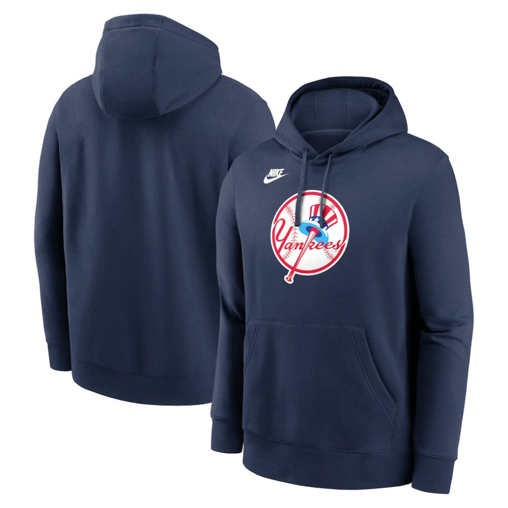 Navy New York Yankees Nike Cooperstown Collection Logo Club Hoodie