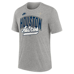 Heather Gray Houston Astros Nike Cooperstown Collection Retro Tri-Blend T-Shirt