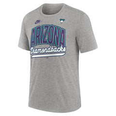 Heather Gray Arizona Diamondbacks Nike Cooperstown Collection Retro Tri-Blend T-Shirt