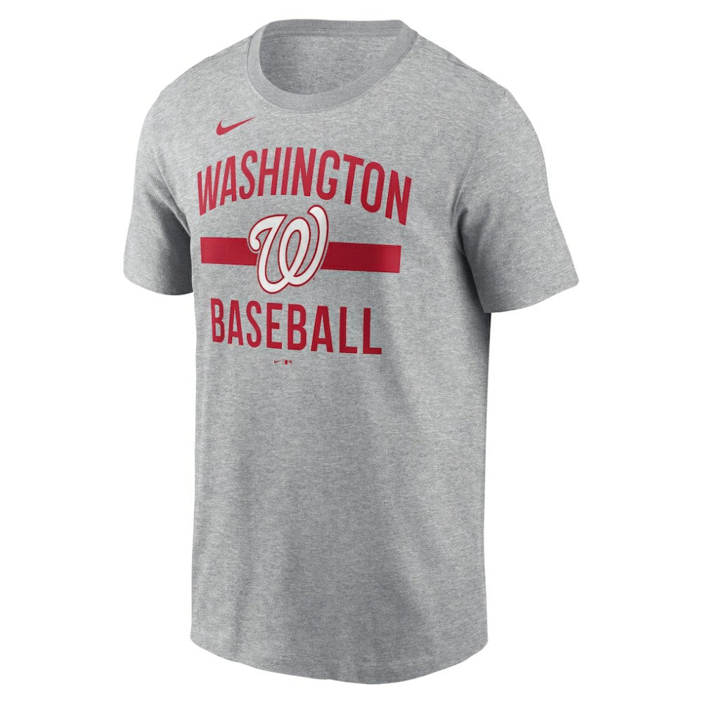 Heather Gray Washington Nationals Nike  Arched T-Shirt